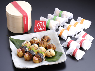 京のうなおこわ３色合わせ